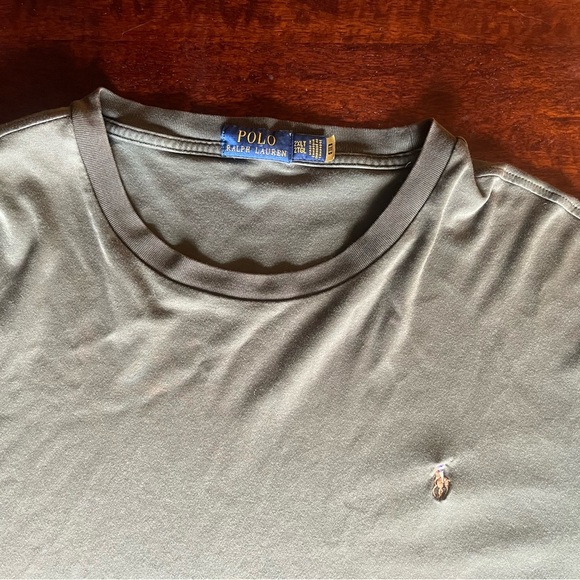 Ralph Lauren Men’s Olive Green Jersey Crewneck T-Shirt Size 2x Tall Big and Tall - Picture 2 of 5